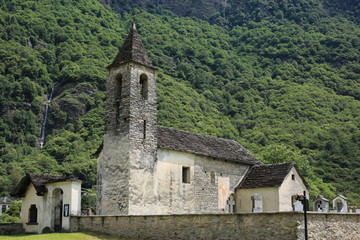 Fototapeta na wymiar Historic Church San Pietro in Tessin, Switzerland