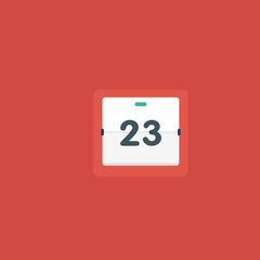 calendar app icon. flat design