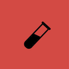 test-tube icon. flat design