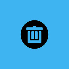 Bin icon. flat design