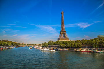 Fototapeta na wymiar Scenic Eiffel Tower