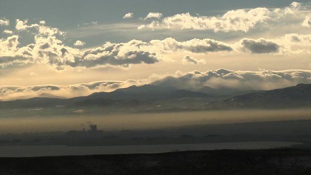 Pollution in Brown Cloud Below Long's Peak