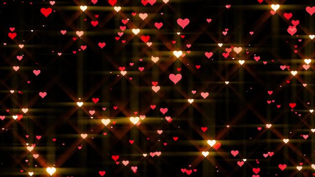 Abstrakt fliegende Herzen Hintergrund zum Valentinstag