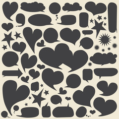 Fototapeta premium Collection of speech bubbles. Vector