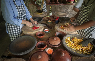 Balinese Cooking Class. Food in Bali is a complicated process with lots of chopping and preparation...