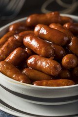 Homemade Barbecue Little Smoky Cocktail Wieners