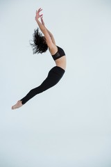 Dancer practicing contemporary dance