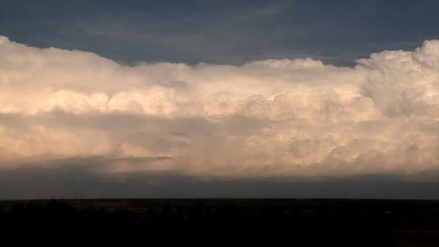 Wall of Thunderstorm Clouds on High Plains