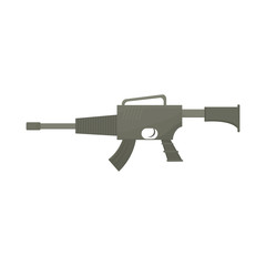 War rifle for soldiers navy tool vector illustration design