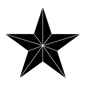 Star showing military authority icon image vector illustration