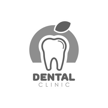 Tooth vector logo for dental clinic