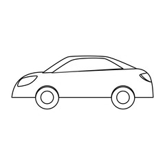 Figure drive car icon image, vector illustration