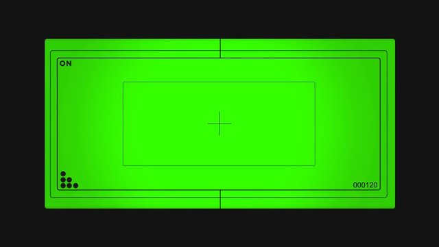 Modern binocular view over green V1