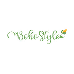 Vector illustration of boho logo.