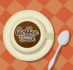 delicious coffee break icon vector illustration design