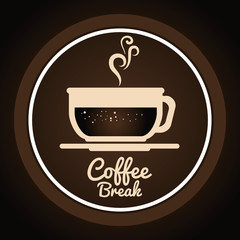 delicious coffee break icon vector illustration design