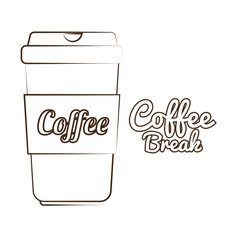 delicious coffee break icon vector illustration design