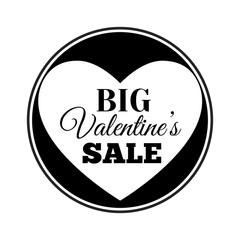 Valentines day sale offer. Vector illustration