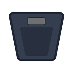 Obraz premium weight scale device icon over white background. vector illustration