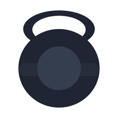 dumbbell icon over white background. colorful design. vector illustration
