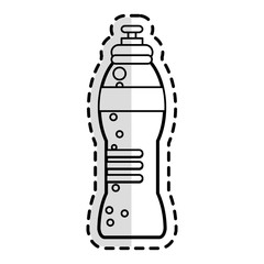 water bottle icon over white background. vector illustration