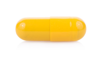 pills capsules isolated on white background