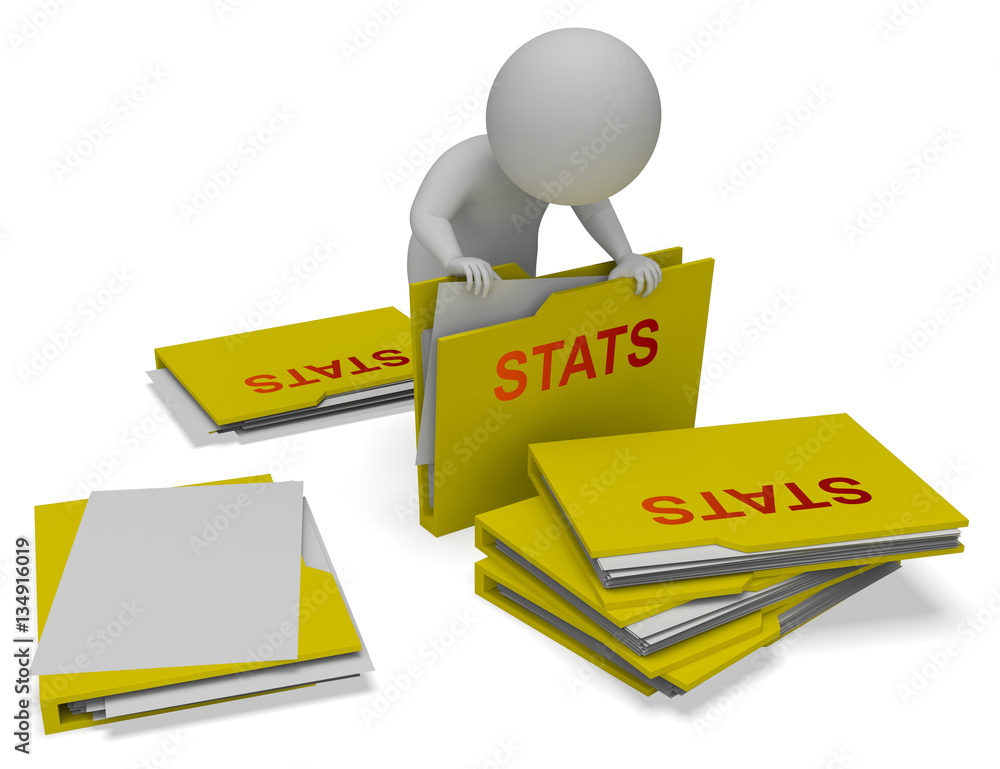 Poster stats folders shows statistics reports 3d rendering