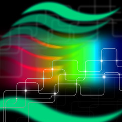 Obraz premium Glow Space Colors Means Light Burst And Blazing