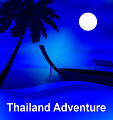 Thailand Adventure Shows Thai Experience 3d Illustration