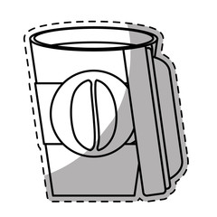 Figure espresso coffee open image, vector illustration icon