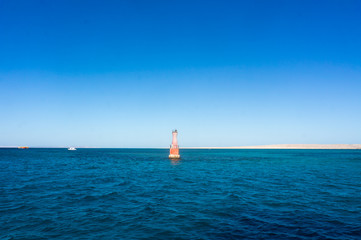 Lighthouse in the Red Sea near Hurghada 