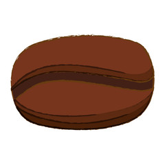 Color big grain coffee icon design, vector illustration image