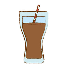 Color soda glass icon design, vector illustration