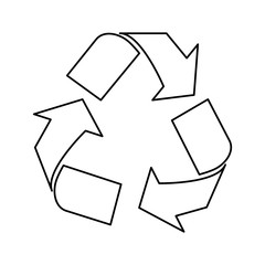 Green environmental care signal icon, vector illustration