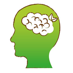 Eco think icon image design, vector illustration