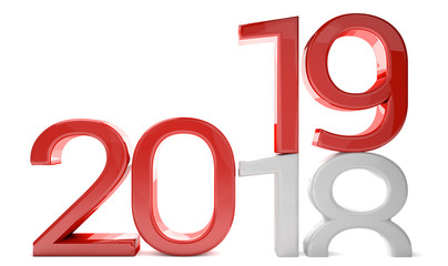 happy new year 3d render