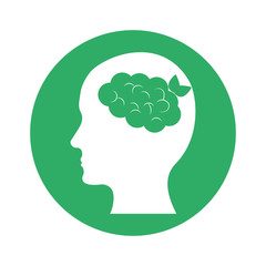 Figure eco think image design, vector illustration