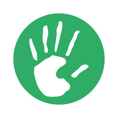 Figure hand design icon image, vector illustration