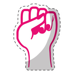 feminism representation icon image vector illustration design 