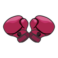 boxing gloves feminism related icons image vector illustration design 