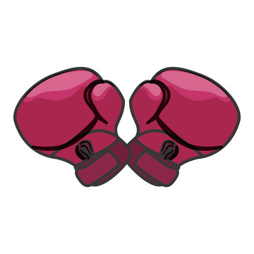 boxing gloves feminism related icons image vector illustration design 