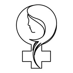 feminism related icons image vector illustration design 