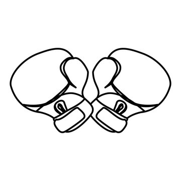 boxing gloves icon image vector illustration design 