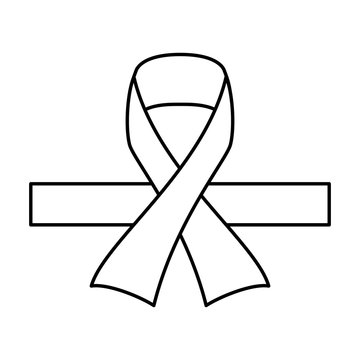 ribbon for illness awareness icon image vector illustration design 