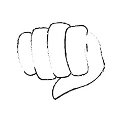 fist hand icon image vector illustration design 