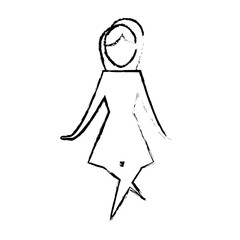 abstract woman icon image vector illustration design 
