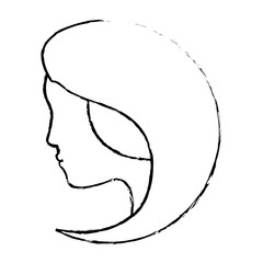 abstract woman icon image vector illustration design 
