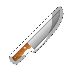 knife kitchen supplies icon image vector illustration design 