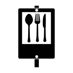 street sign restaurant abstract emblem image vector illustration design 