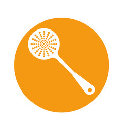 skimmer kitchen supplies icon image vector illustration design 